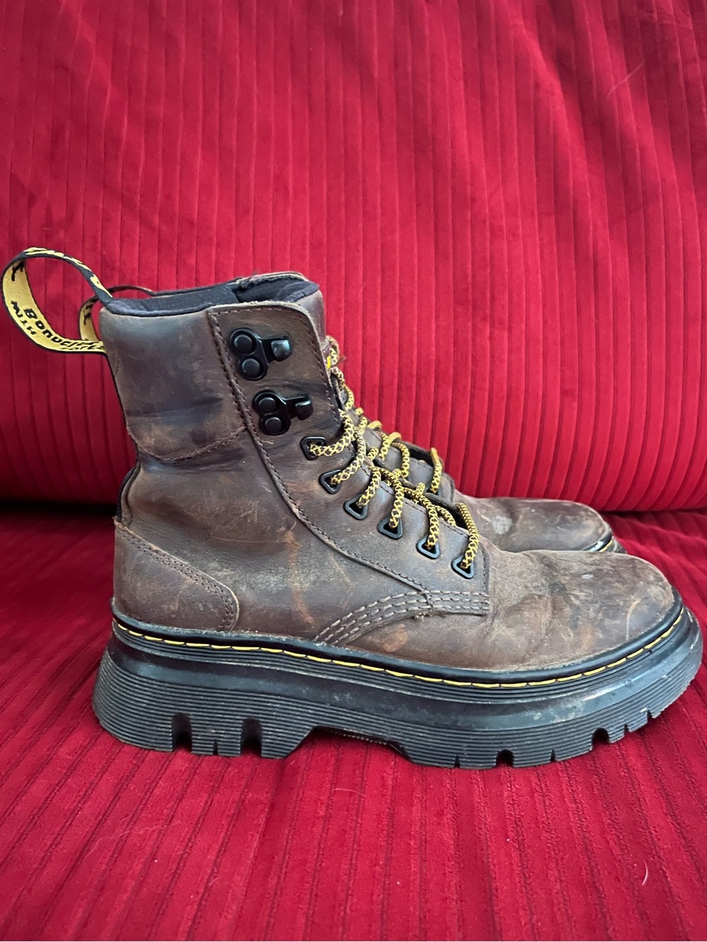 Dr. Martens Leather Combat Boot with Lug Sole